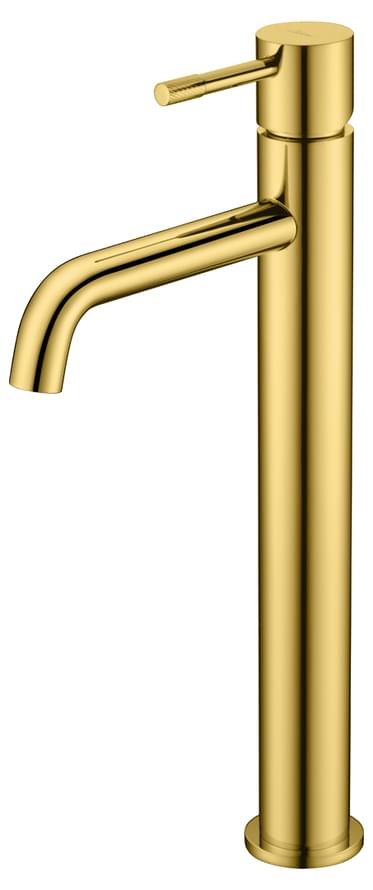 Плитка Boheme Uno Смеситель UNO для раковины высокий золото  поверхность глянец
