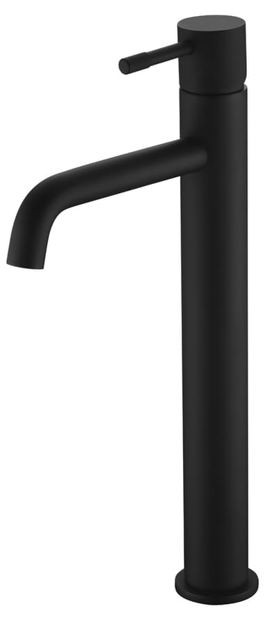 Плитка Boheme Uno Смеситель UNO для раковины высокий черный матовый  поверхность матовая