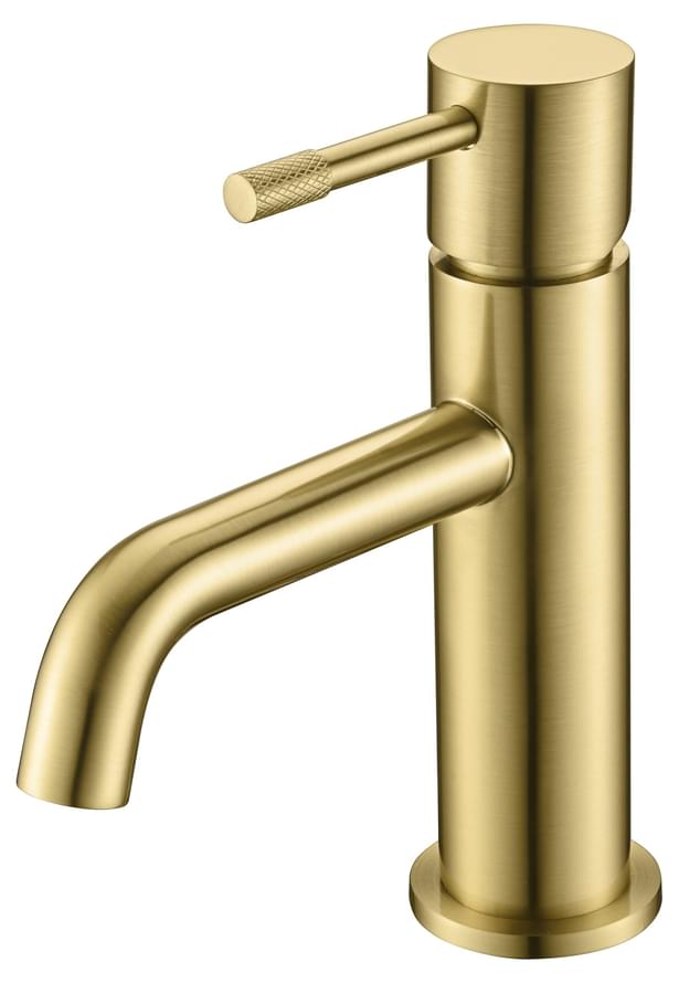 Плитка Boheme Uno Смеситель UNO для раковины золото брашированное  поверхность брашированная