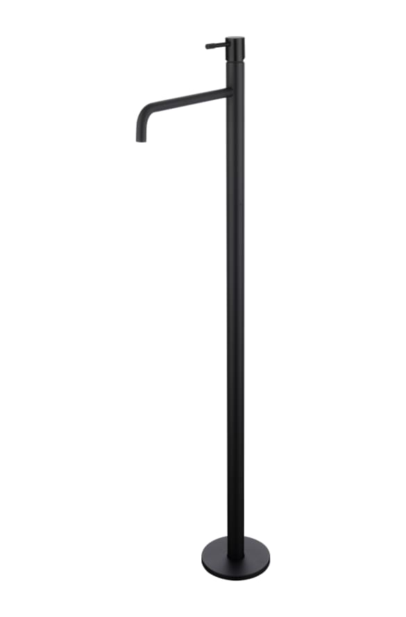 Плитка Boheme Uno Смеситель UNO для раковины напольный черный матовый  поверхность матовая