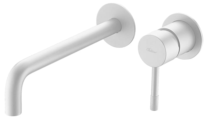 Плитка Boheme Uno Смеситель UNO для раковины настенный с внутренней частью белый  поверхность матовая