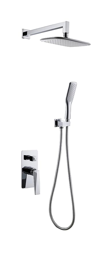 Плитка Boheme Venturo Душевая система VENTURO встроенная с верхним душем и лейкой хром  поверхность глянец