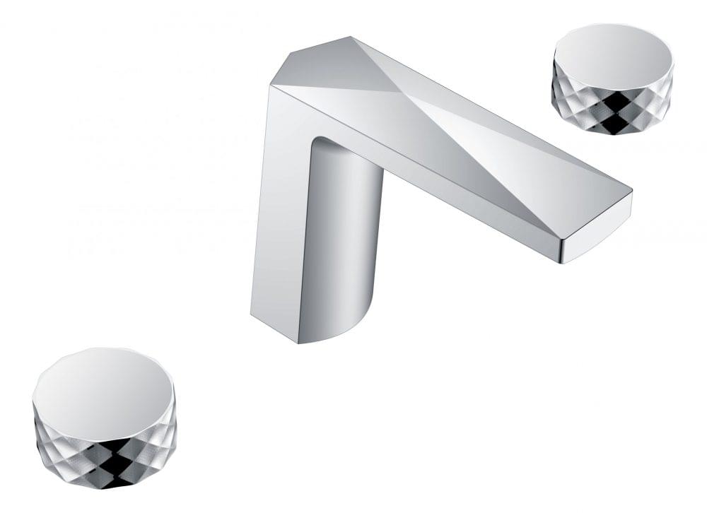 Плитка Boheme Venturo Смеситель VENTURO DIAMOND для раковины на 3 отверстия хром  поверхность глянец