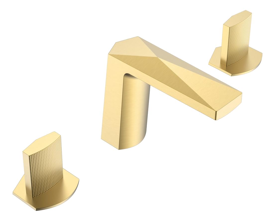 Плитка Boheme Venturo Смеситель VENTURO TOUCH для раковины на 3 отверстия золото брашированное  поверхность брашированная
