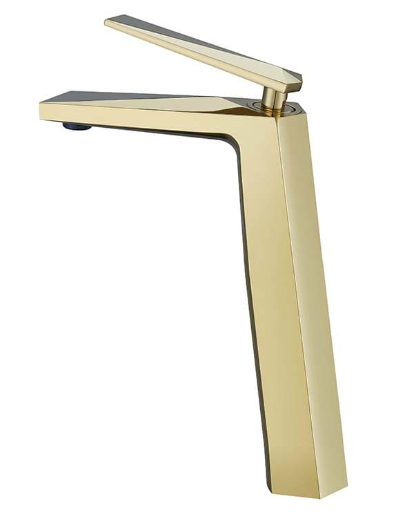 Плитка Boheme Venturo Смеситель VENTURO для раковины высокий золото  поверхность глянец