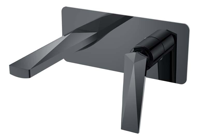 Плитка Boheme Venturo Смеситель VENTURO для раковины настенный оружейная сталь  поверхность глянец