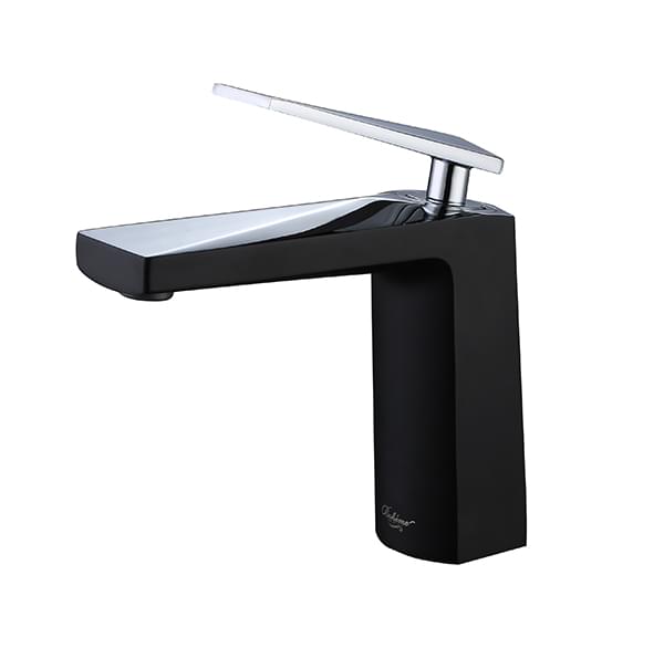 Плитка Boheme Venturo Смеситель VENTURO для раковины черный матовый/хром  поверхность микс