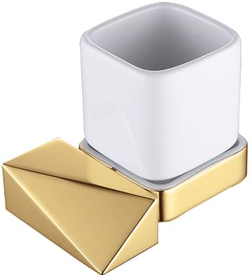 Плитка Boheme Venturo Стакан VENTURO NEW золото/белый  поверхность глянец