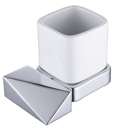 Плитка Boheme Venturo Стакан VENTURO NEW хром/белый  поверхность глянец