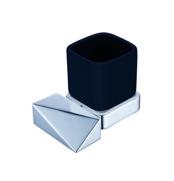 Плитка Boheme Venturo Стакан VENTURO NEW хром/черный  поверхность глянец