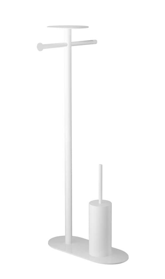 Плитка Boheme Venturo Стойка VENTURO с держателем для туалетной бумаги и ершик белый  поверхность матовая