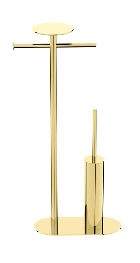 Плитка Boheme Venturo Стойка VENTURO с держателем для туалетной бумаги и ершик золото  поверхность глянец