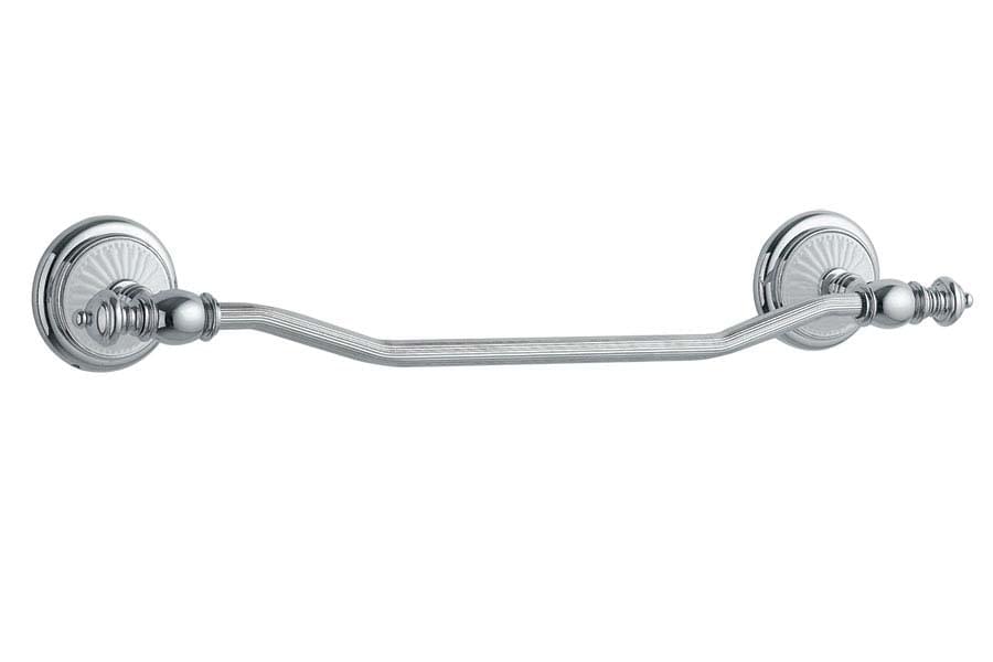 Плитка Boheme Vogue Держатель VOGUE для полотенца хром/белый  поверхность глянец