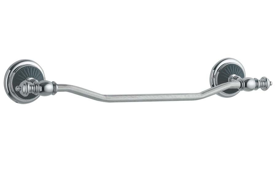 Плитка Boheme Vogue Держатель VOGUE для полотенца хром/черный  поверхность глянец