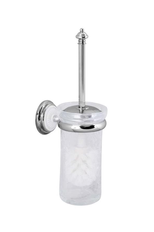 Плитка Boheme Vogue Ершик VOGUE подвесной хром/белый  поверхность глянец