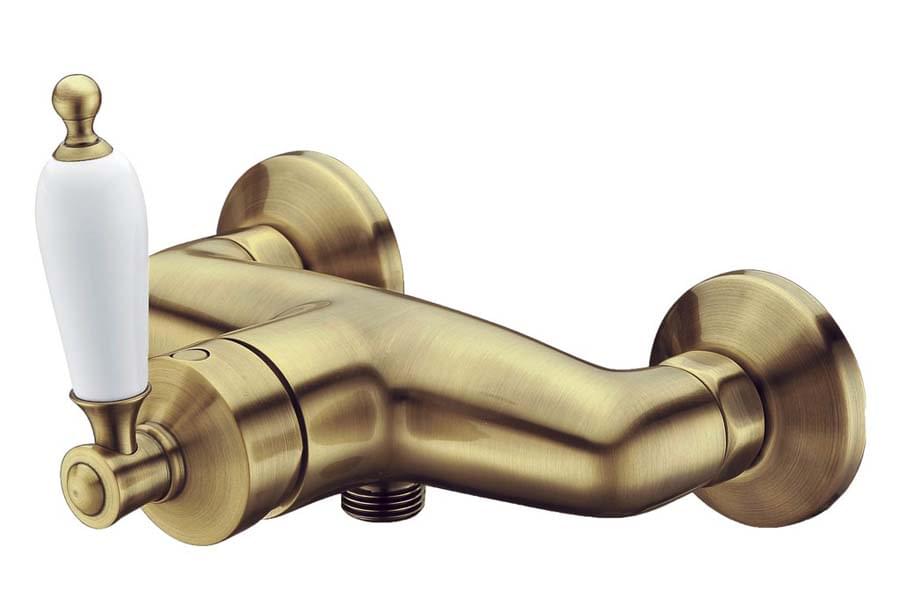 Плитка Boheme Vogue Смеситель VOGUE для душа с керамической ручкой бронза  поверхность глянец