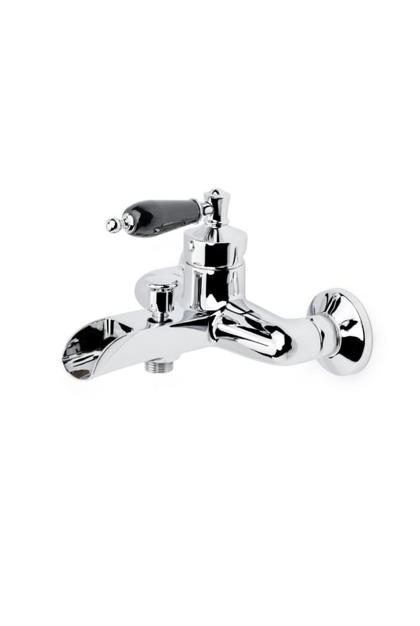 Плитка Boheme Vogue Смеситель VOGUE для душа с керамической ручкой хром/черный  поверхность глянец