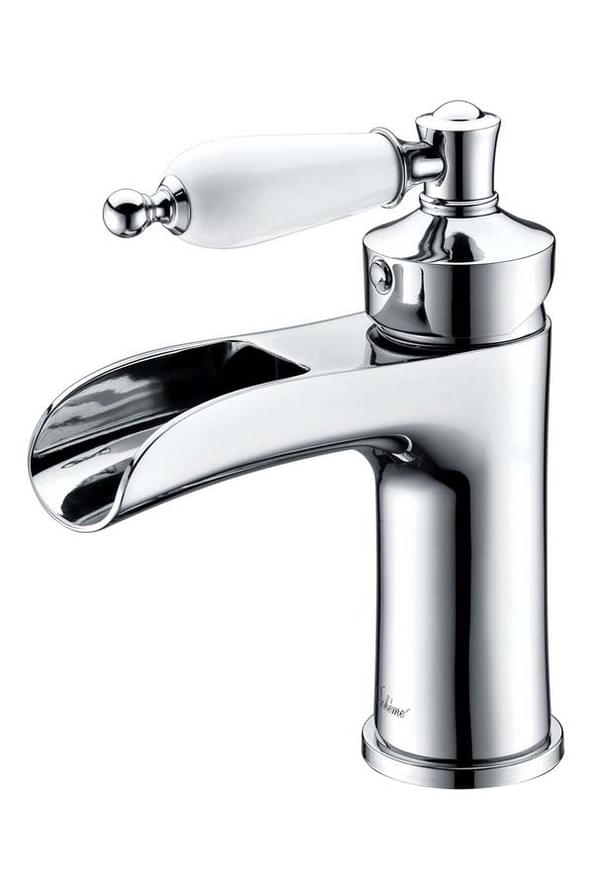 Плитка Boheme Vogue Смеситель VOGUE для раковины с керамической ручкой хром  поверхность глянец