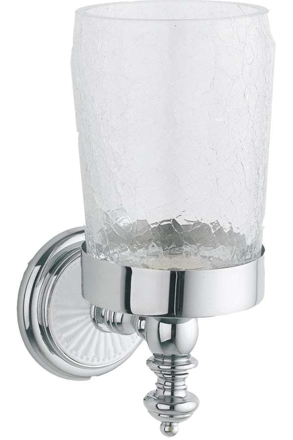 Плитка Boheme Vogue Стакан VOGUE хром/белый  поверхность глянец