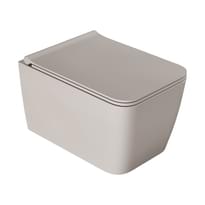 Плитка Boheme Zen Унитаз ZEN подвесной c сиденьем бежевый поверхность матовая