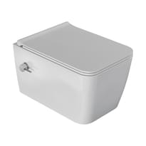 Плитка Boheme Zen Унитаз ZEN с функцией биде подвесной c сиденьем белый поверхность глянец