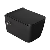 Плитка Boheme Zen Унитаз ZEN с функцией биде подвесной c сиденьем черный матовый поверхность матовая