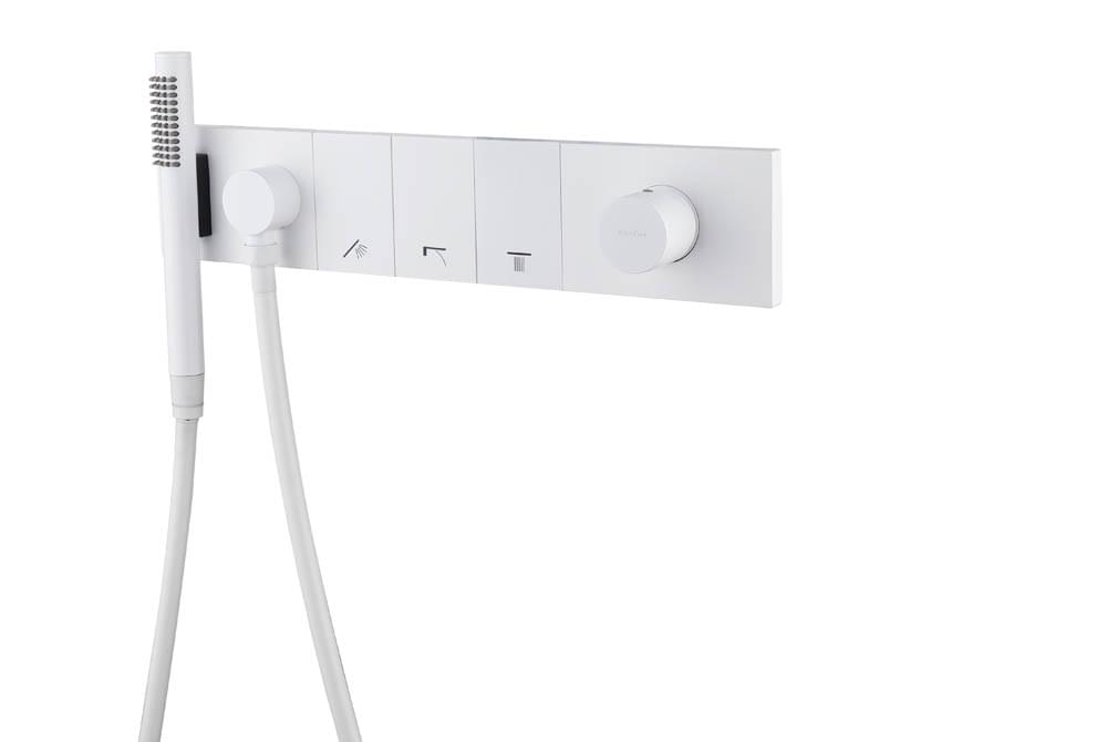 Плитка Boheme Zodiac Смеситель ZODIAC для душа встроенный с лейкой белый матовый  поверхность матовая