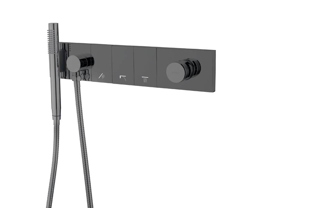 Плитка Boheme Zodiac Смеситель ZODIAC для душа встроенный с лейкой оружейная сталь  поверхность глянец