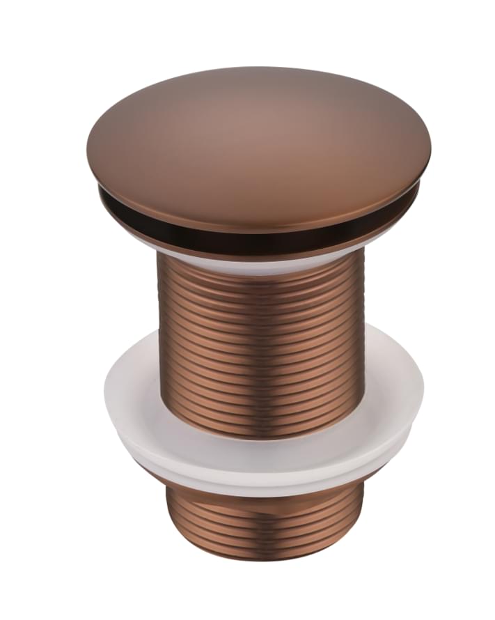 Плитка Boheme Вне Коллекций Донный клапан клик-клак для раковины с переливом бронза  поверхность брашированная