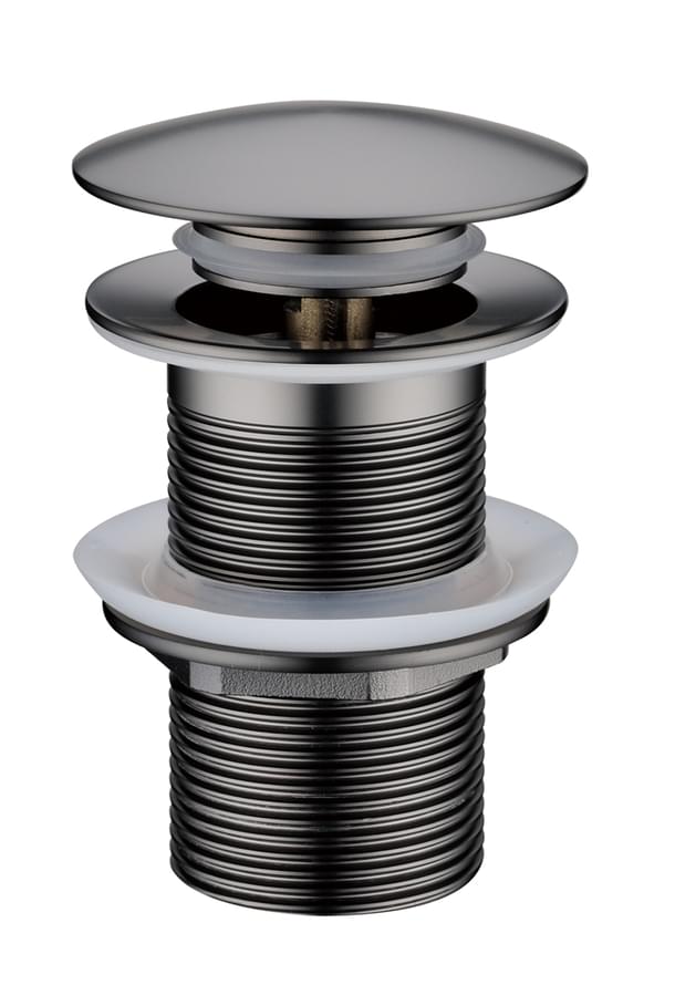 Плитка Boheme Вне Коллекций Донный клапан клик-клак для раковины с переливом оружейная сталь брашированная  поверхность брашированная