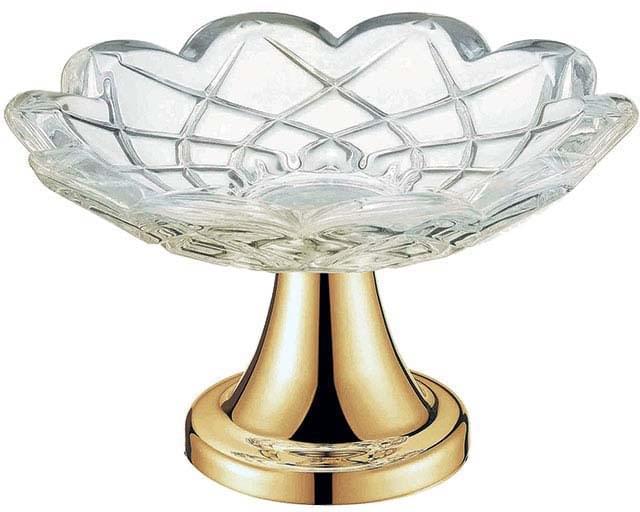 Плитка Boheme Вне Коллекций Мыльница настольная золото/прозрачный  поверхность глянец