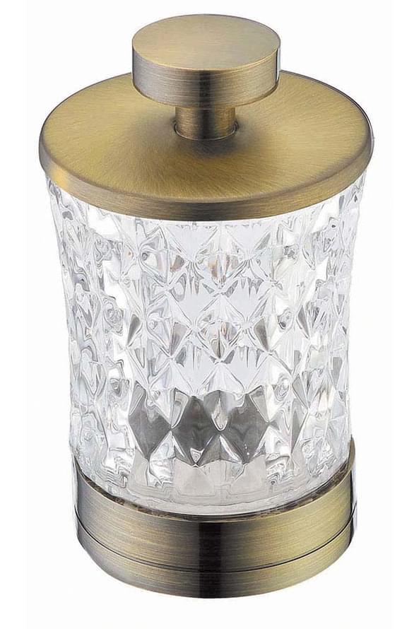 Плитка Boheme Вне Коллекций Стакан для ватных дисков настольный бронза  поверхность глянец