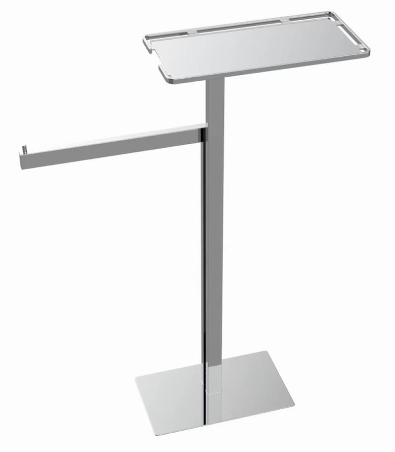 Плитка Boheme Вне Коллекций Стойка с полкой и полотенцедержателем хром  поверхность глянец