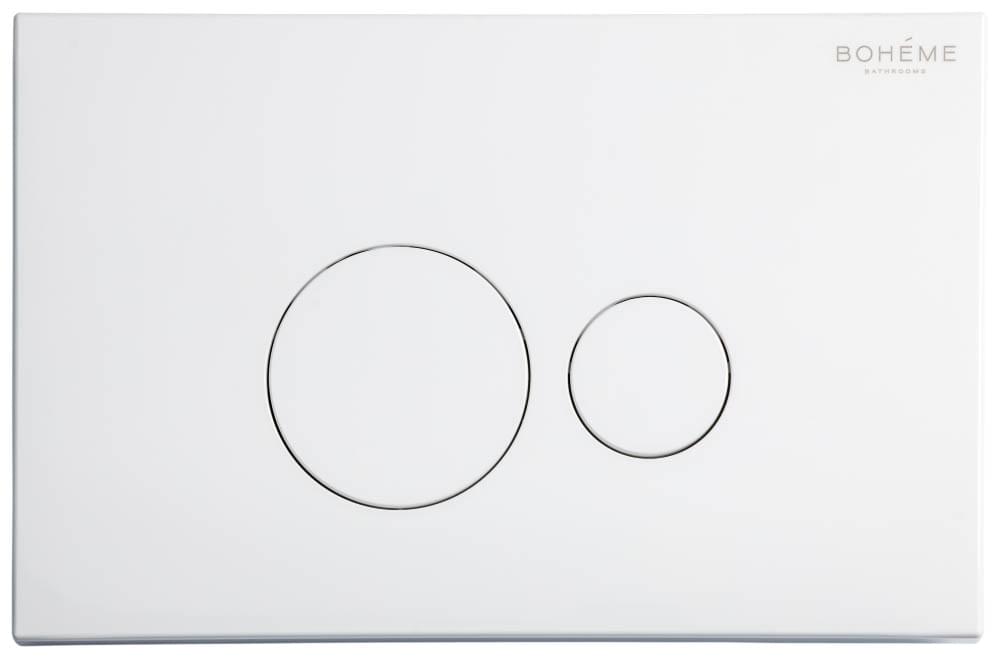 Плитка Boheme Смывные Клавиши Plastic Клавиша для инсталляции пластик белый  поверхность глянцевая