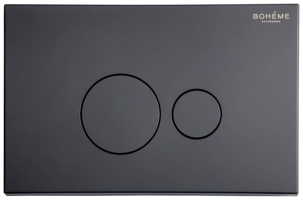 Плитка Boheme Смывные Клавиши Plastic Клавиша для инсталляции пластик черный матовый  поверхность матовая