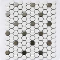 Плитка Bonaparte Mosaics Babylon Silver Matt 26x30 см, поверхность матовая