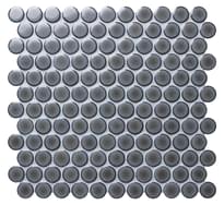 Плитка Bonaparte Mosaics Round Blue Gray 31.2x33 см, поверхность глянец