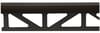 Плитка Butech Pro Part Perfil Alumino Anodizado Black 0.8x250 см, поверхность матовая