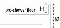 Плитка Butech Pro Shower Floor Chromed Stainless Steel Left Side 24 1.25x98 см, поверхность глянец