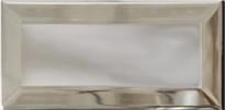 Плитка CE.SI Metro Diamantato Argento 7.5x15 см, поверхность глянец