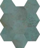Плитка Caesar Alchemy Trace Mint 3D Hexagons 28x34 см, поверхность матовая