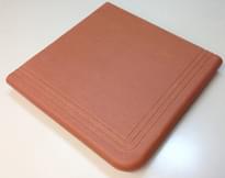 Плитка Calaf Cadi Rojo Peldano Coner 31.5x31.5 см, поверхность матовая