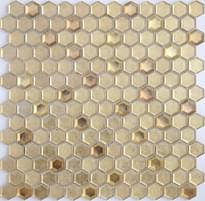 Плитка Caramelle Alchimia Aureo Grani Hexagon 13X23 30x30 см, поверхность микс
