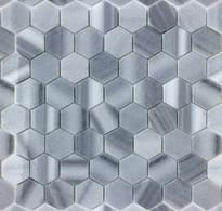 Плитка Caramelle Pietrine Hexagonal Cristallino Striato Pol 23x40 29.2x29.8 см, поверхность полированная