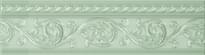 Плитка Carmen Caprichosa Moldura Yara Verde Pastel 4x15 см, поверхность глянец, рельефная