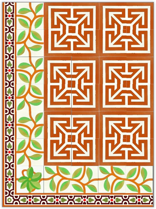 цемент фабрики Carodeco коллекция Les Combinaisons