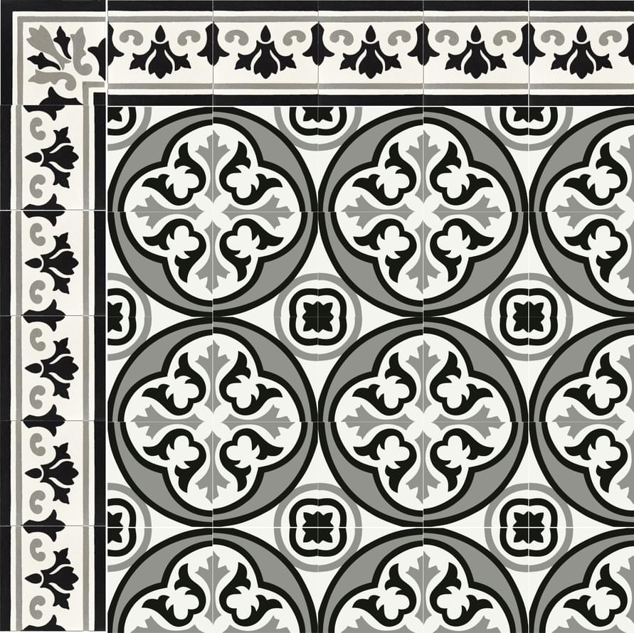 цемент фабрики Carodeco коллекция Les Fleurs Et Arabesques