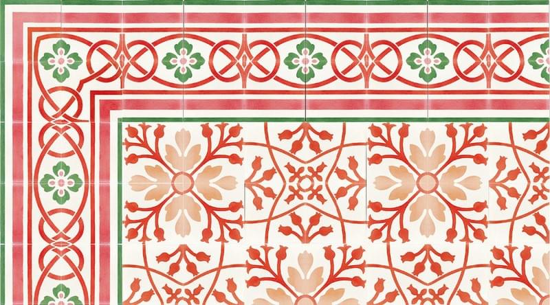 цемент фабрики Carodeco коллекция Les Fleurs Et Arabesques