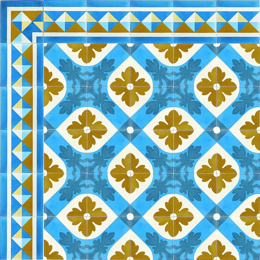 цемент фабрики Carodeco коллекция Les Fleurs Et Arabesques