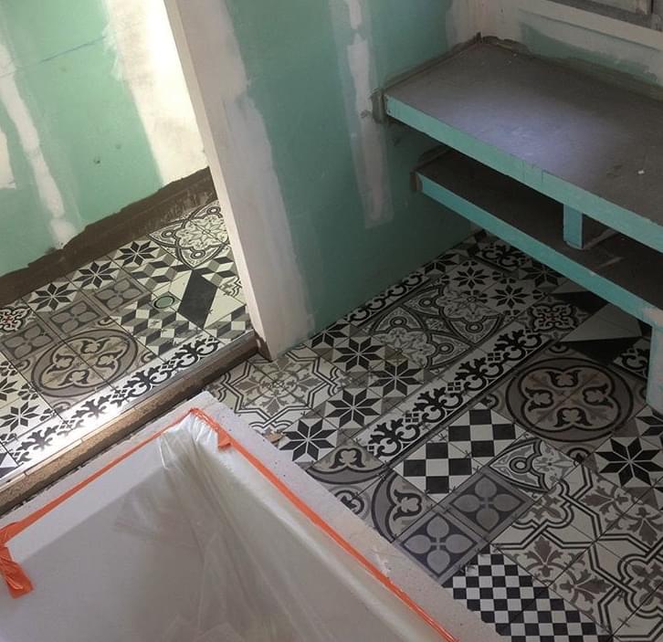 цемент фабрики Carodeco коллекция Les Fleurs Et Arabesques